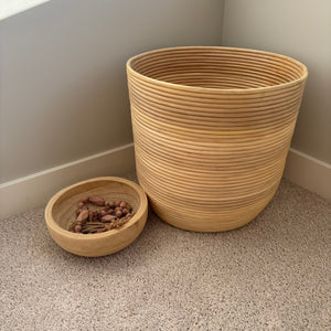 12.5" Tall Wooden Basket Grouping - G387