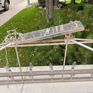 44.5” Long Modern Chrome Chandelier - O108