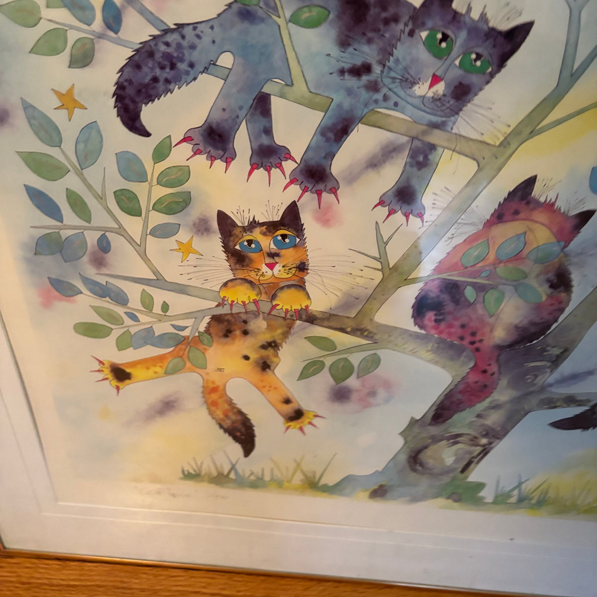 E113 Cat tree print 1/950 (29” x 33.25”)