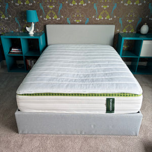 Double Bed includes Grey Fabric Frame and Brunswick mattress - S610