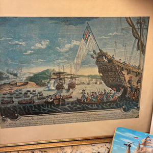 19.5" x 21.5" Framed Ship at Sea Artwork Grouping - M351