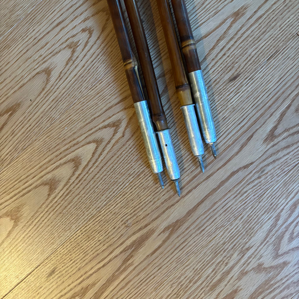 Y162 5 Ft Long antique wooden skis with poles