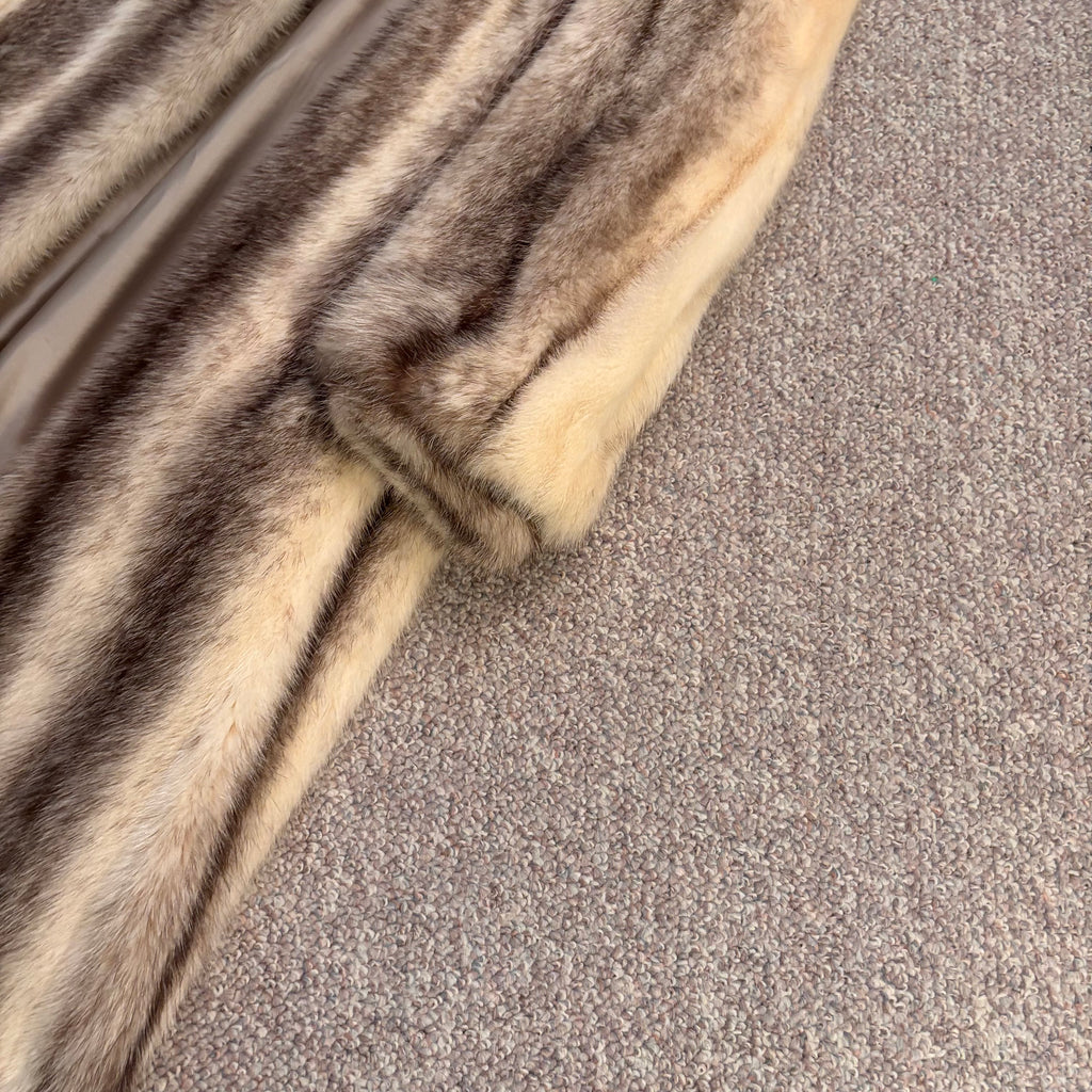 K402 2 vintage fur coats and vintage fur shawl