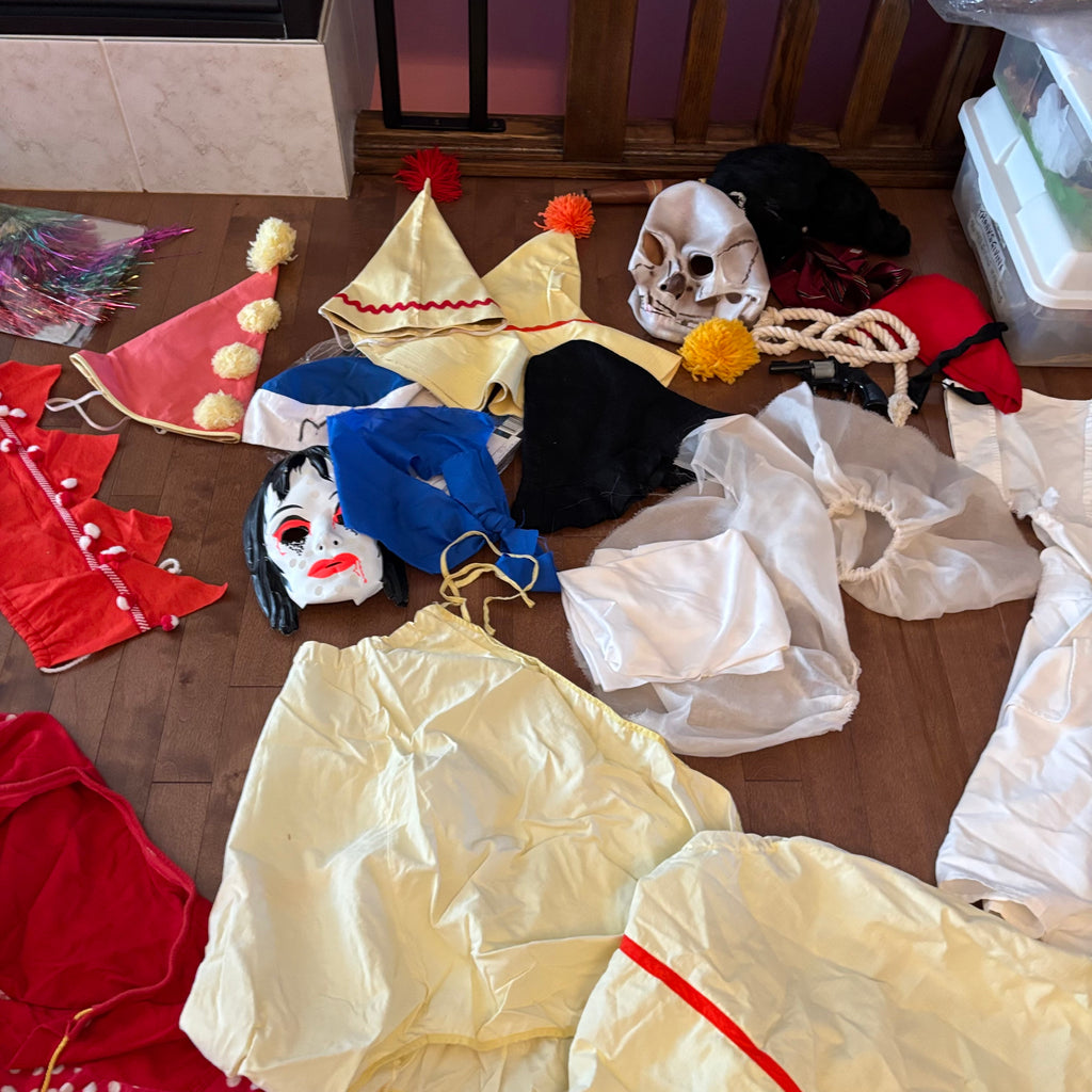 E881 Vintage Halloween costumes grouping