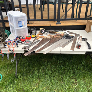 Garage Grouping (saws and more)- O442A ***table not included
