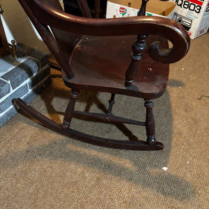 Solid Wood Vintage Rocking Chair and As Is Mandolin (no string) - V109