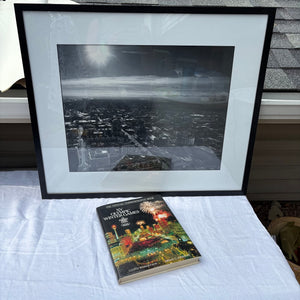 25" x 29" Framed Black and White Photo with Olympic Book - R425