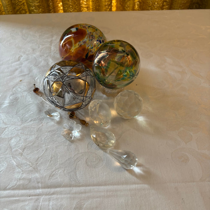 Glass Orbs and Crystals Grouping - R511