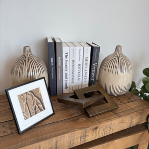 Home Decor and Faux Books Grouping (Books are decorative boxes) - L357