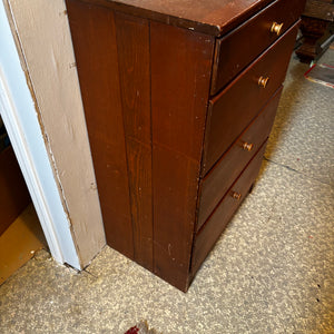 32” Tall Solid Wood Vintage Dresser - V143