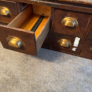 SOLID WOOD ANTIQUE LIBRARY CARD CATALOGUE - P223
