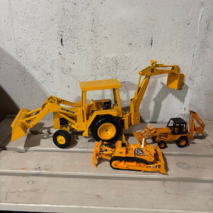 Vintage Cast Toys Grouping (John Deere Excavator and More) - N313