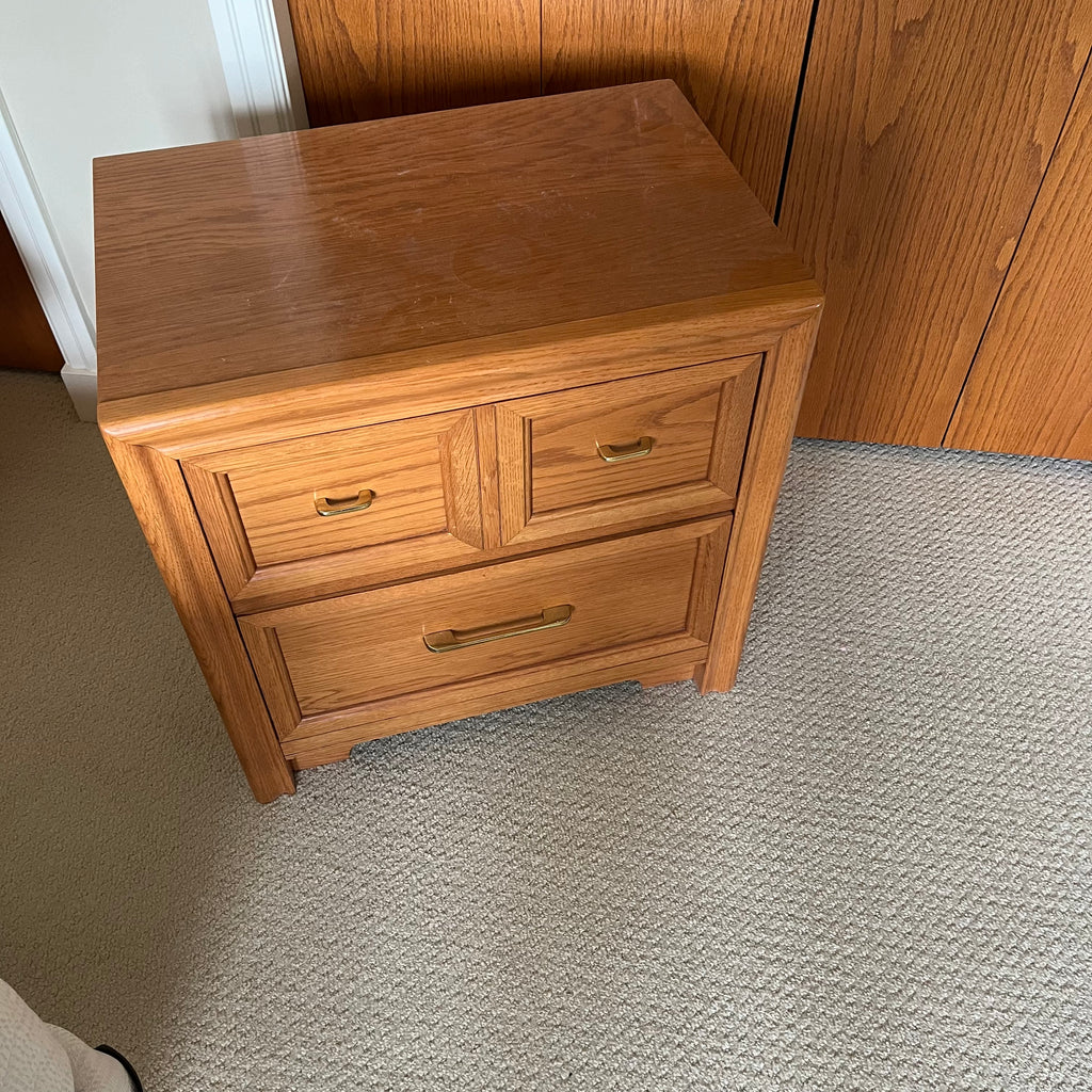B333 Vintage Solid wood night stand (24” x 24” x 18”)
