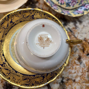 3 Teacups with Saucers - M330