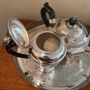 Vintage Silver Plated Grouping (Teapot, Coffee Pot and More) - M314