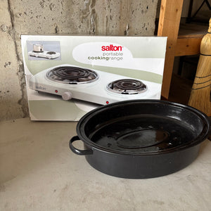 Roaster and NEW Salton Portable Cooking Range - M363