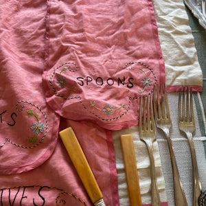 VINTAGE SILVER PLATED FLATWARE AND MORE GROUPING - P348