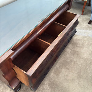 SOLID WOOD ANTIQUE CHEST WITH 1 DRAWER - P167