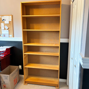 Solid wood bookcase with Desk attachment (has been disassembled) - O410