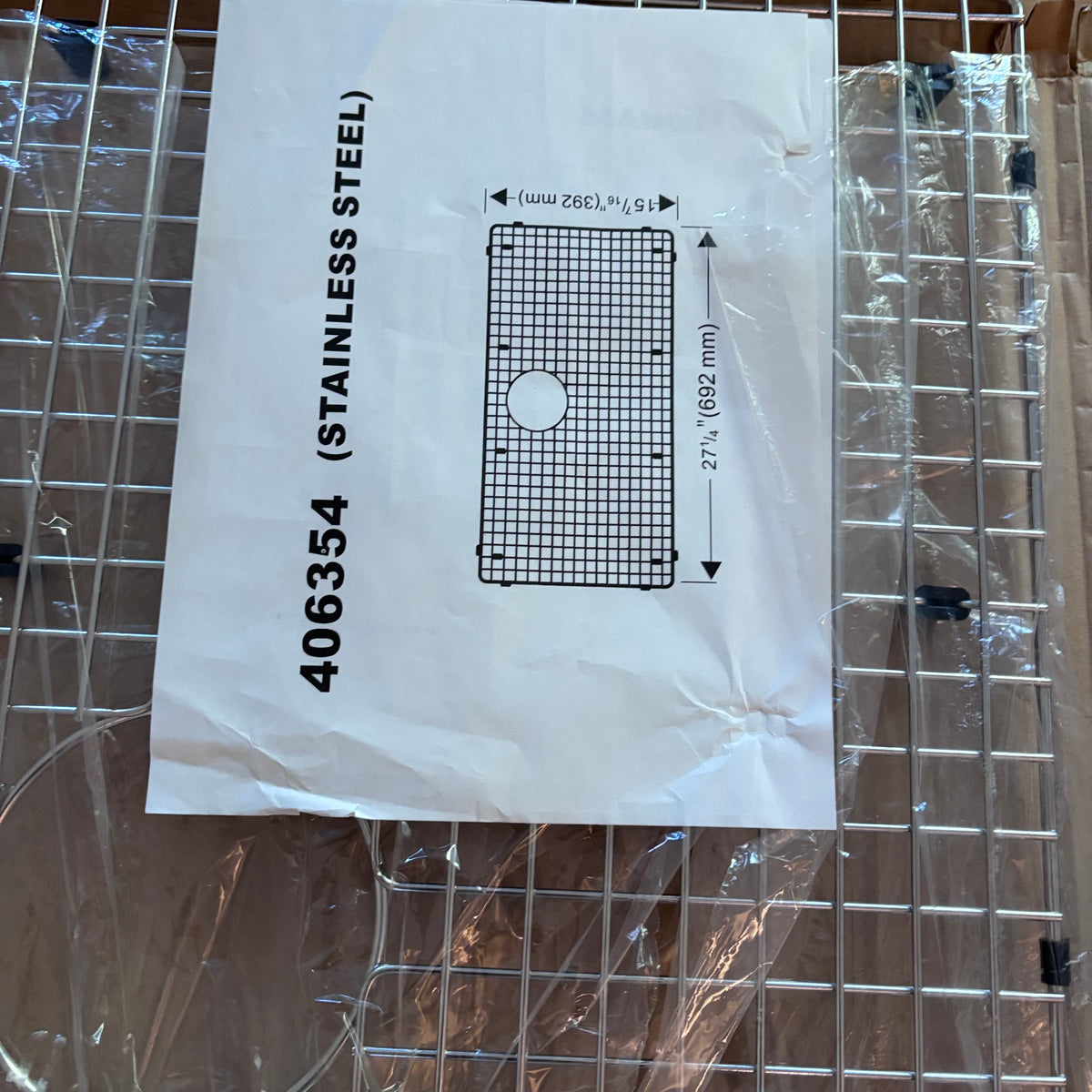 X250 New Blanco kitchen sink rack