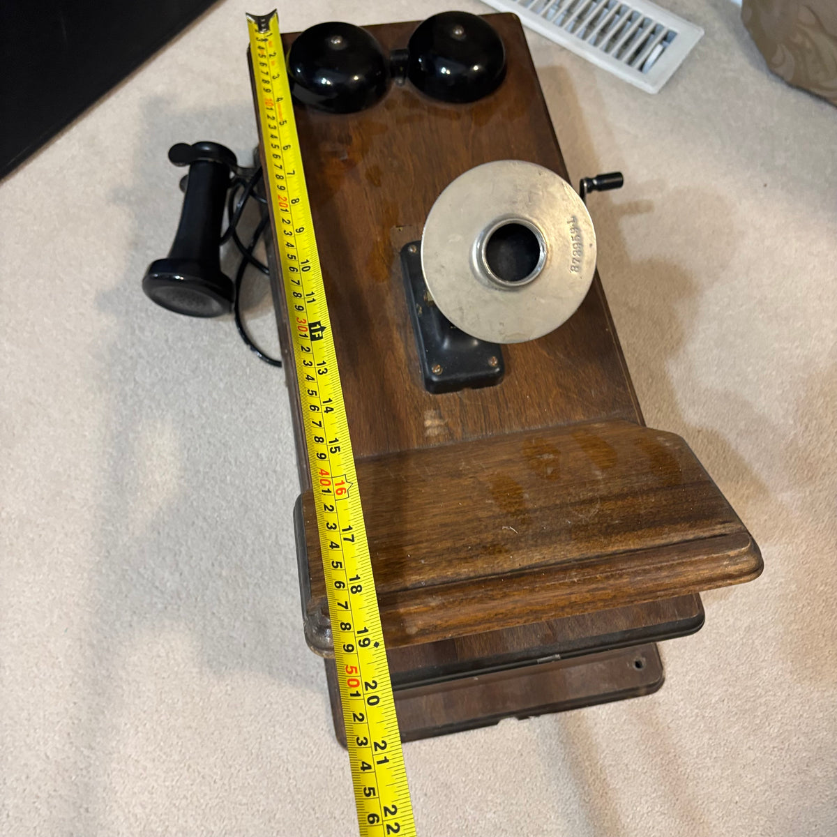 Y159 Antique Wooden Wall Phone