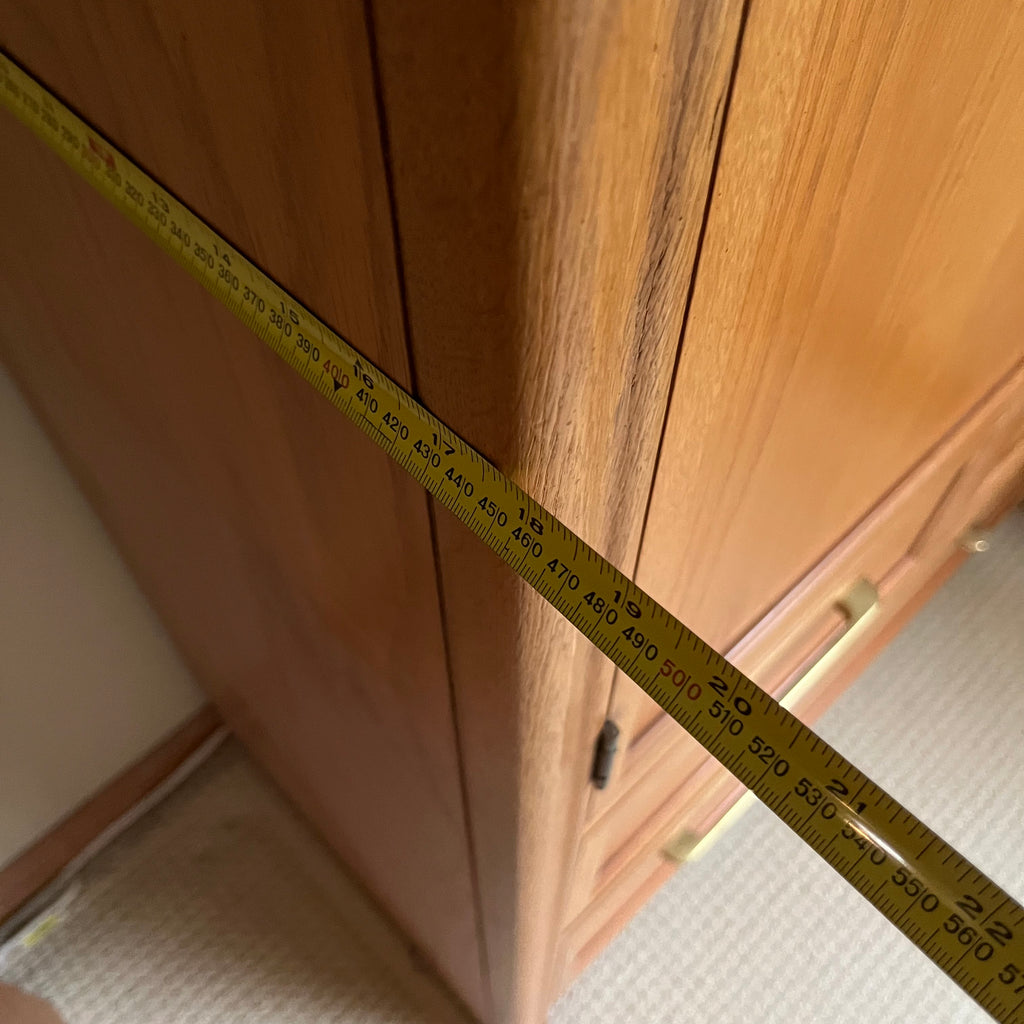 B337 Vintage Solid wood armoire (68” x 38” x 18”)