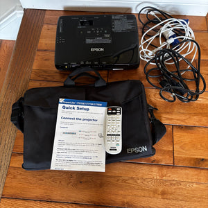 Like new Epson Powerlite 1761W projector - R596