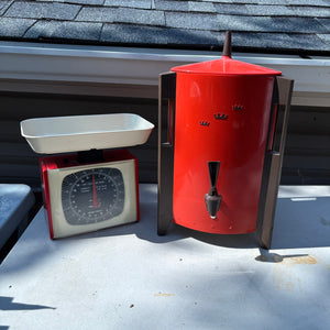 Vintage Scale and Coffee Maker - R363