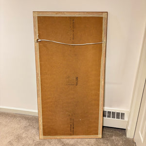 52" X 27.5" FRAMED MARGARET CHEYNE BRASS RUBBING - P175