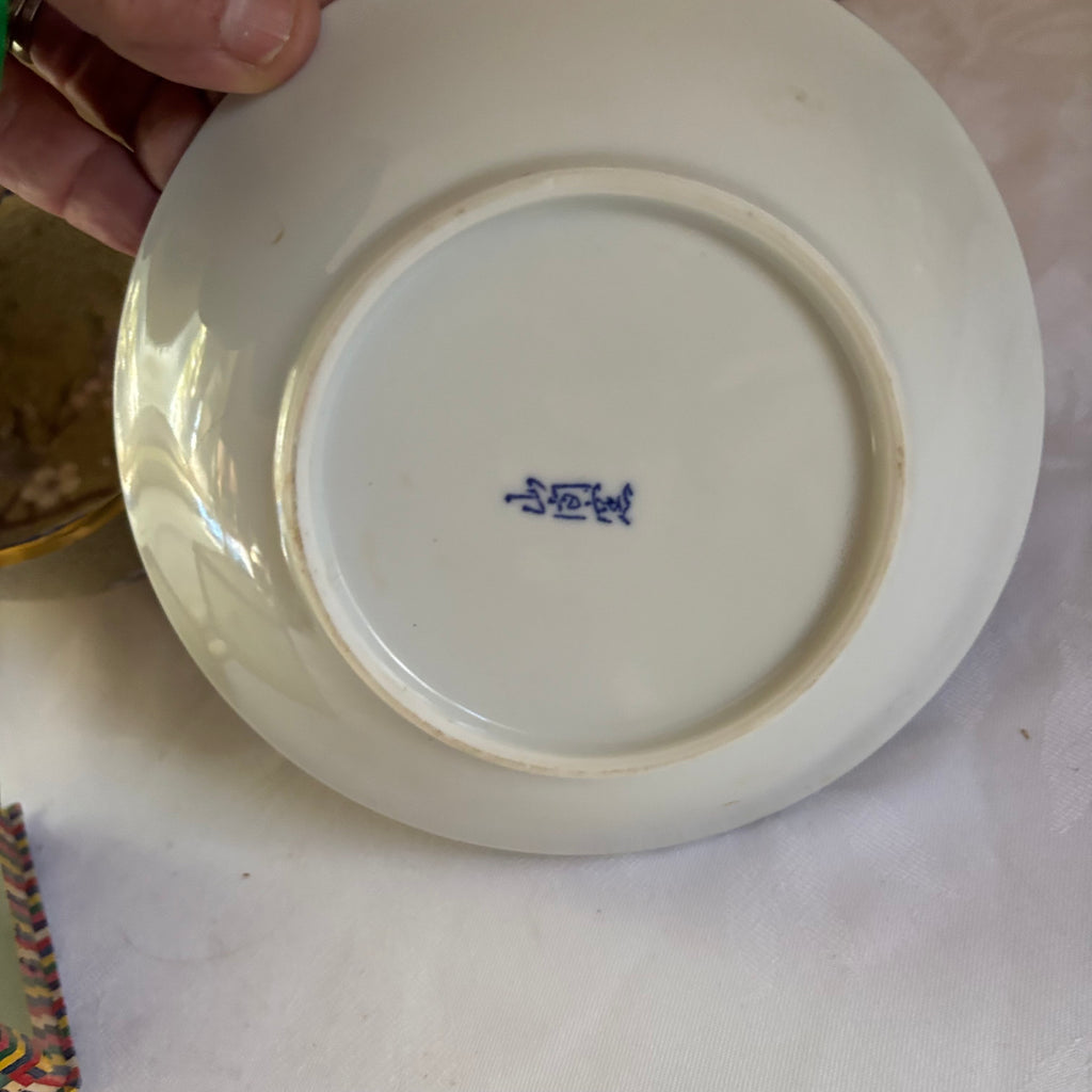E145 Vintage grouping (7” cloisonne bowl and more)
