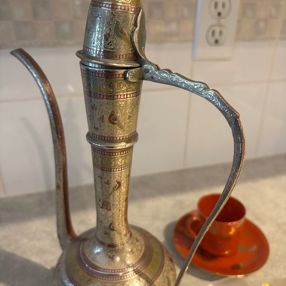 Y160 Vintage Grouping (Etched coffee pot and more)