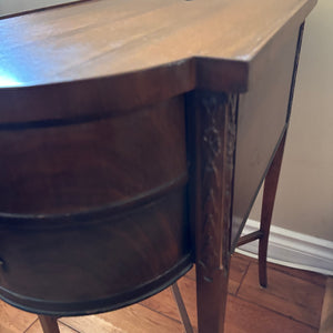 Antique Solid Wood 2 Drawer Side Table/Night Stand - N311
