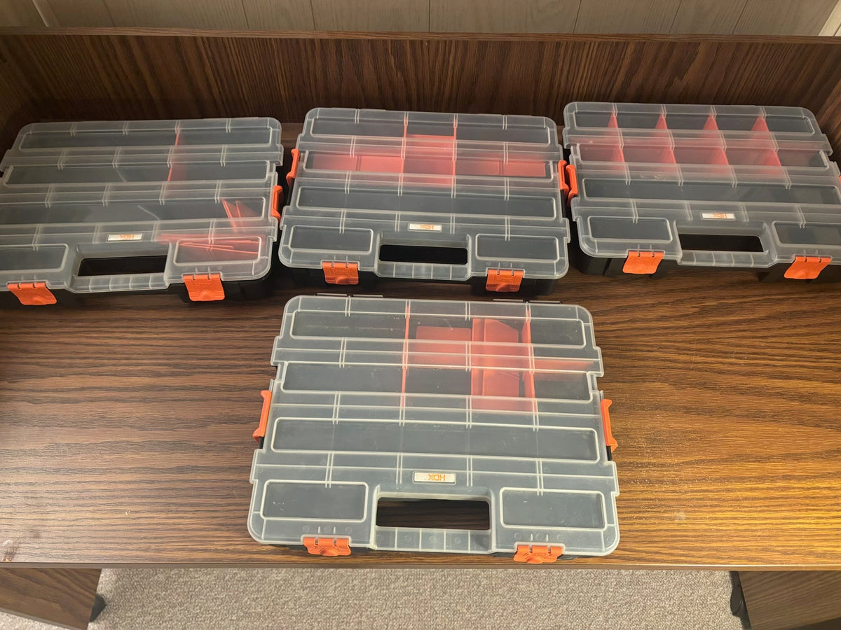 K519B Sectioned storage containers grouping