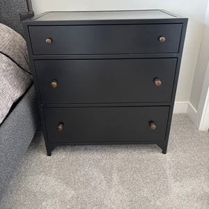 Black Iron Belmont Large Storage Nightstand - G350