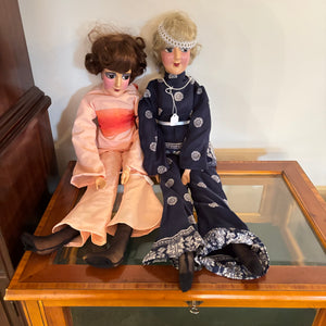 SET OF 2 VINTAGE BOUDOIR DOLLS - P138