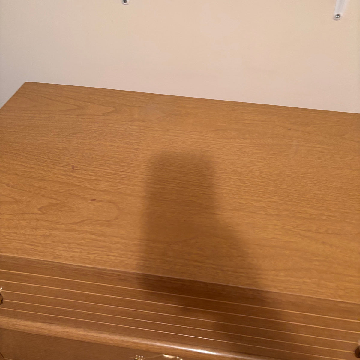 F400 Mid century solid wood 4 drawer dresser