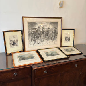 5 PIECE VINTAGE ARTWORK GROUPING - P323