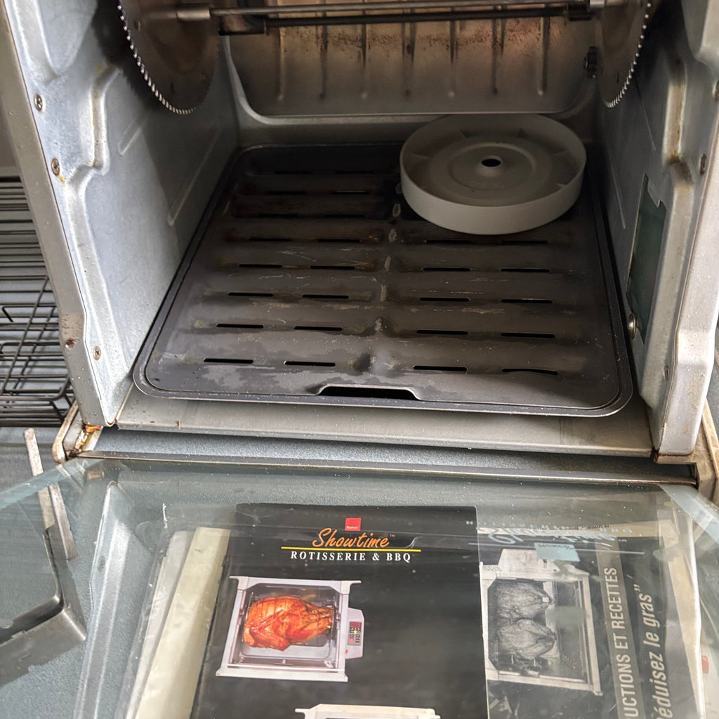 F184 Ronco Showtime Rotisserie & BBQ oven grouping (table not included)