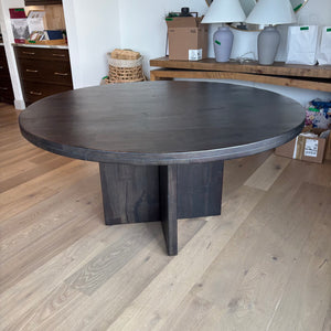 59” Wide Structube Recycled Timber Mistra Dining Table in Black (Retail Value $1299) - L373D