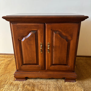 Wood Side Table/Cabinet - I124
