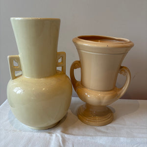 2 Vintage Porcelain Vases (taller is 11" tall) - V126
