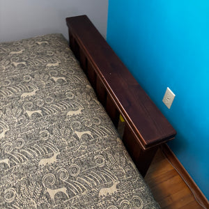 Queen Size Futon with Dark Wood Frame - V182