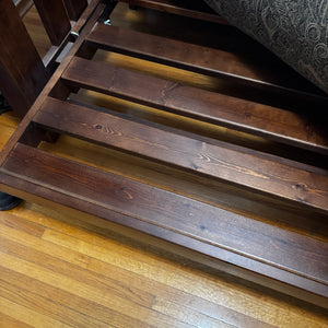 Queen Size Futon with Dark Wood Frame - V182