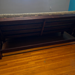 Queen Size Futon with Dark Wood Frame - V182