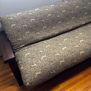 Queen Size Futon with Dark Wood Frame - V182