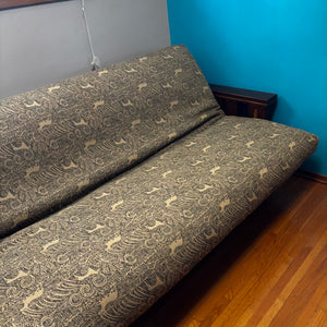 Queen Size Futon with Dark Wood Frame - V182