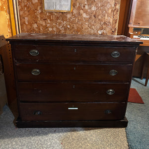 As Is Solid Wood Vintage Dresser - V188
