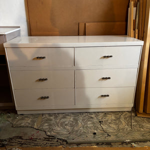 Vintage Solid Wood 6 Drawer Dresser - V207