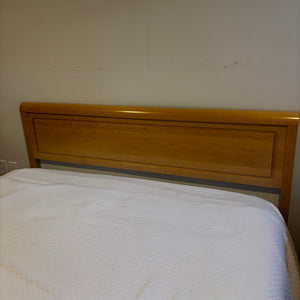 Queen Size Bed (mattress, box spring, metal frame, solid wood headboard and mattress cover) - Z159