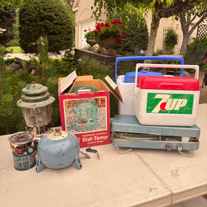 Vintage Camping Stove and More Grouping - O144